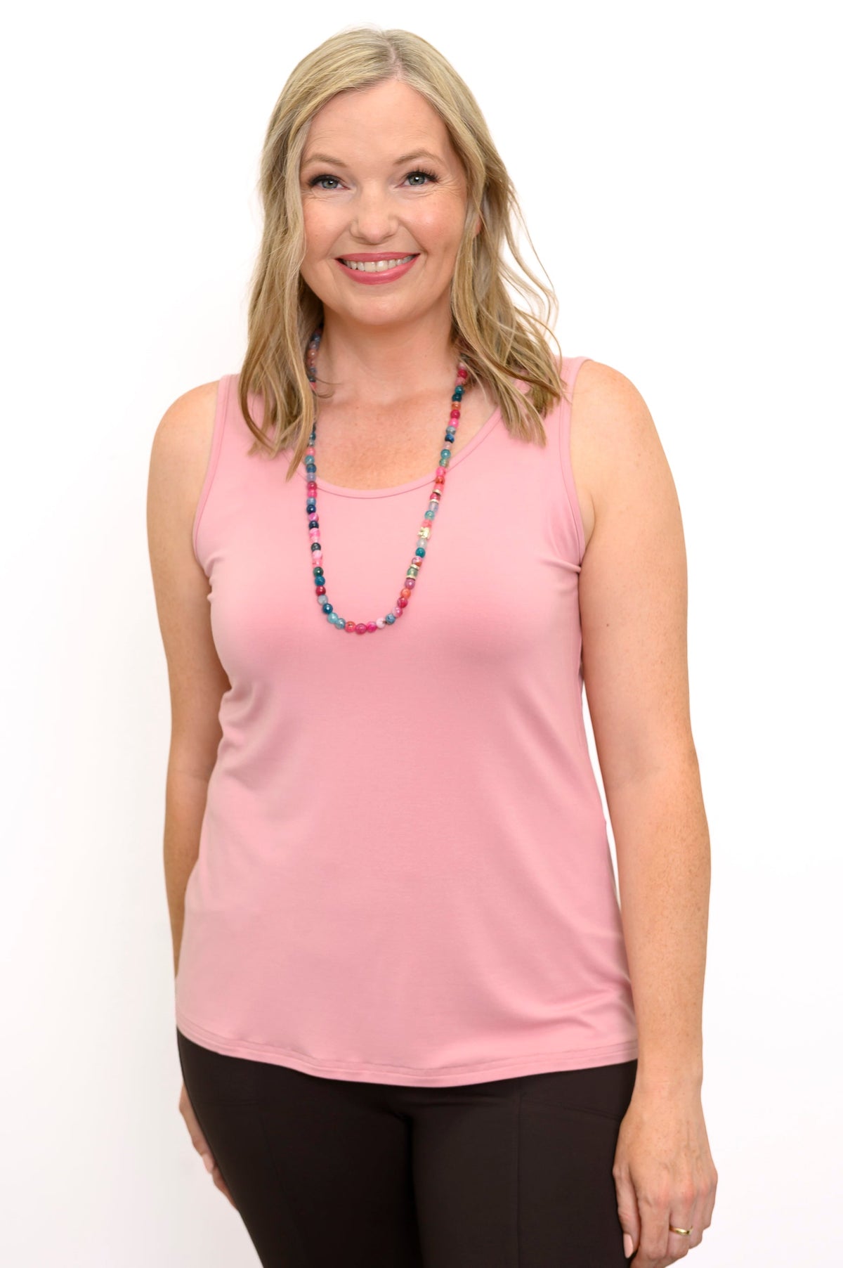 Avalon Débardeur, Rose Poudré, Bambou