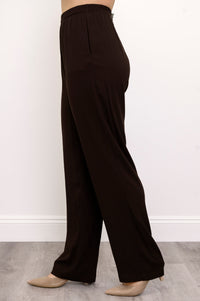 Bella Pant, Chocolate, Linen Bamboo
