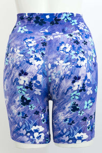 Back view of Hallie Bamboo Floral Shorts featuring a vibrant floral pattern