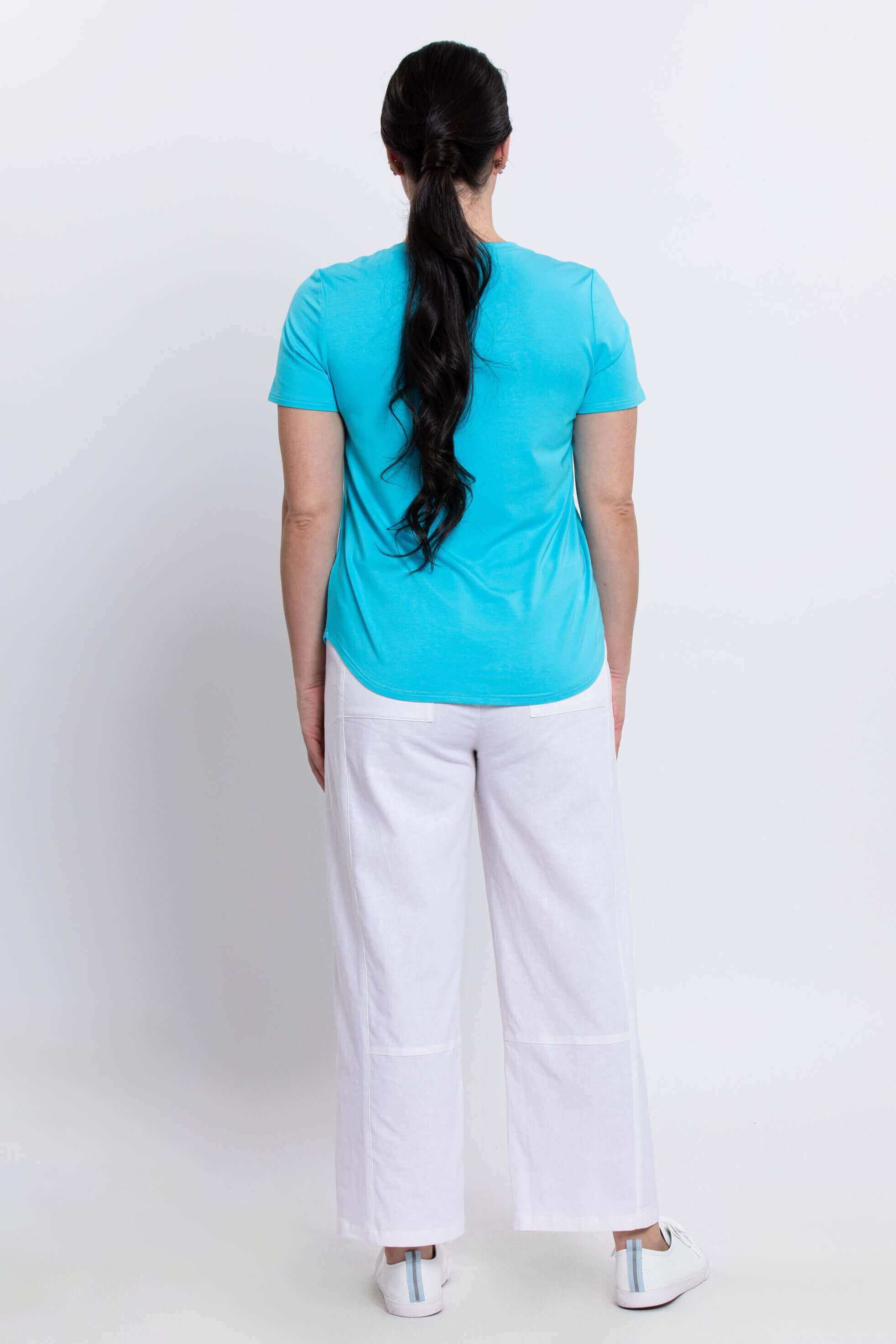 Tessa Tee, Ocean, Bamboo – LTD CAD Retail Blue Sky Clothing Co