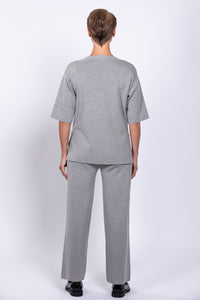 Bailey Sweater, Charcoal Light, Cotton