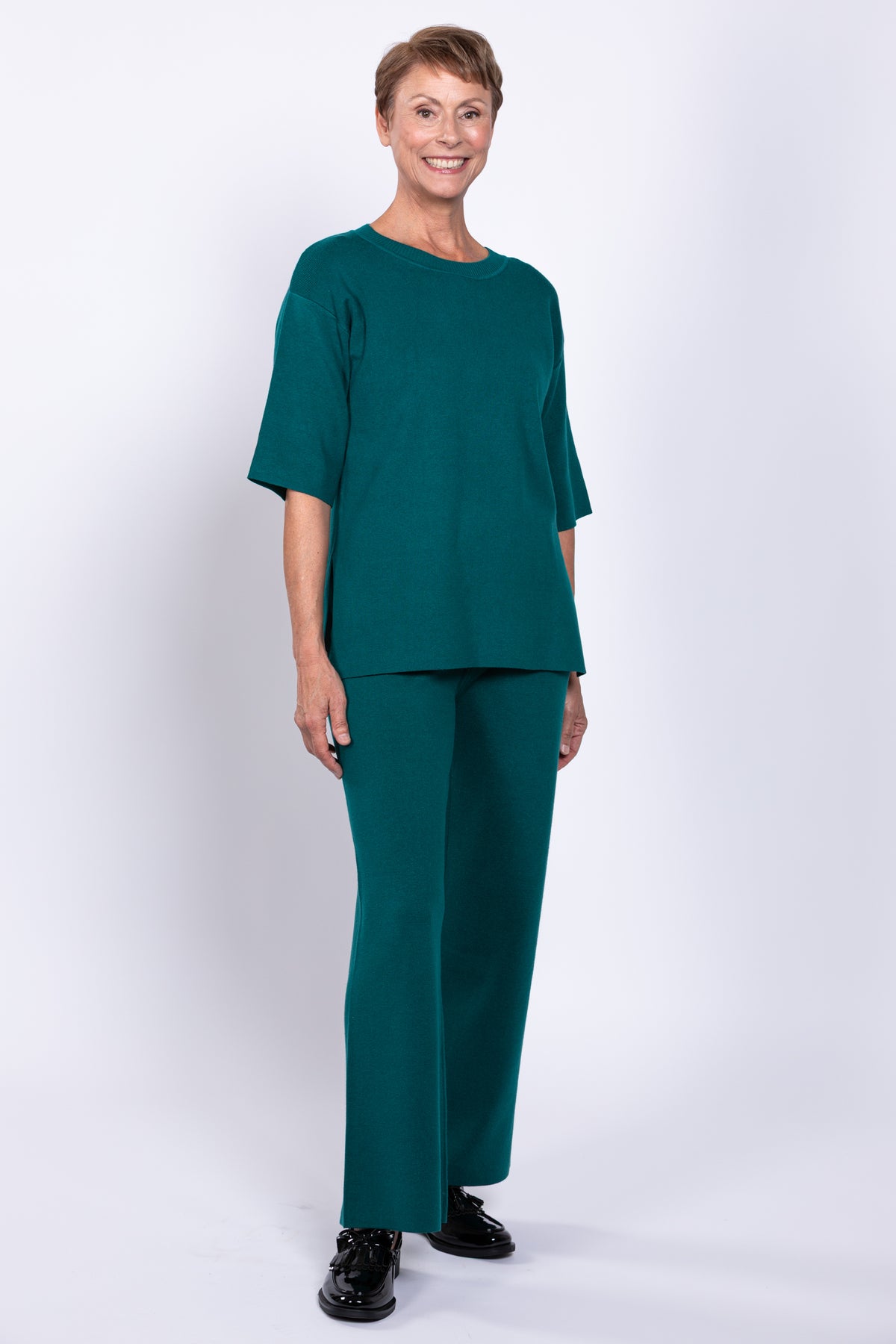 Bailey Pant, Teal, Cotton