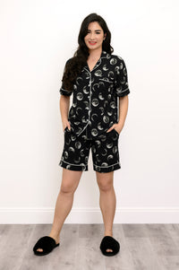 Ensemble de pyjama court en bambou, Moonstruck