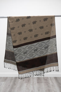 Pashmina Scarf, Elephant