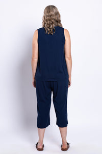 Bella Capri, Indigo, Linen Bamboo