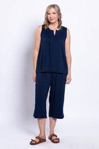 Bella Capri, Indigo, Linen Bamboo