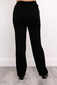 Bella Pant, Black, Linen Bamboo
