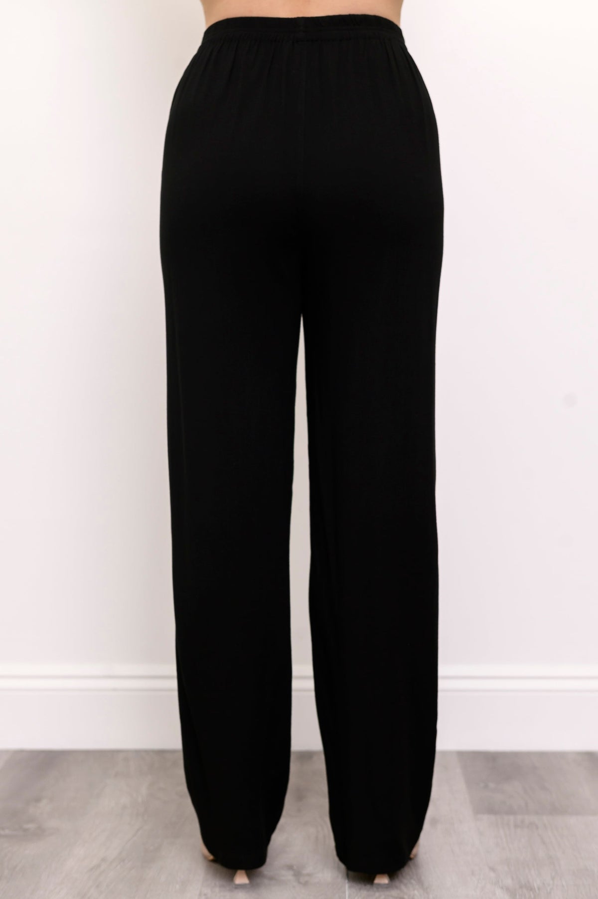 Bella Pant, Black, Linen Bamboo
