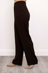 Bella Pant, Chocolate, Linen Bamboo