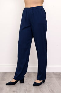 Pantalon Bella, Indigo, Lin Bambou