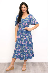 Bengal Jumpsuit, Navy Floral