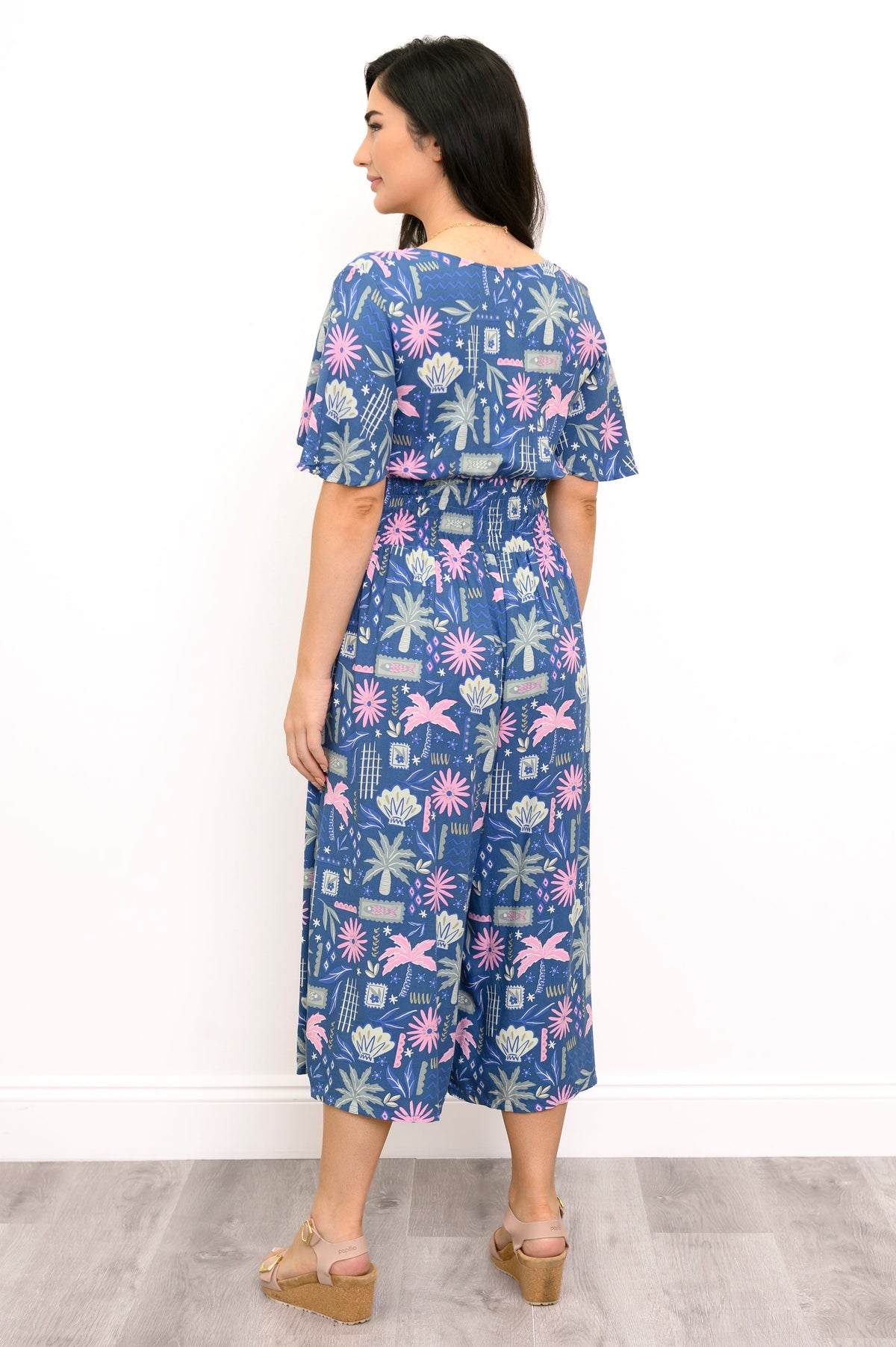 Bengal Jumpsuit, Navy Floral