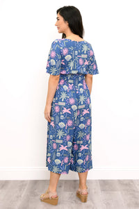 Bengal Jumpsuit, Navy Floral