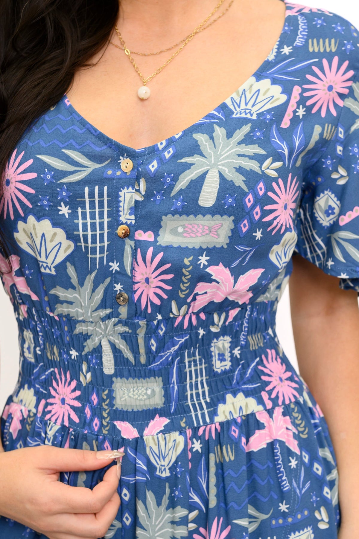 Bengal Jumpsuit, Navy Floral