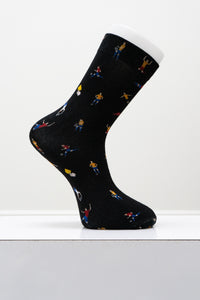 Men's Bamboo Dress Socks, Assorted Prints