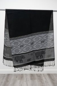 Pashmina Scarf, Elephant
