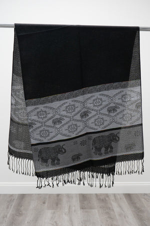 Pashmina Scarf, Elephant
