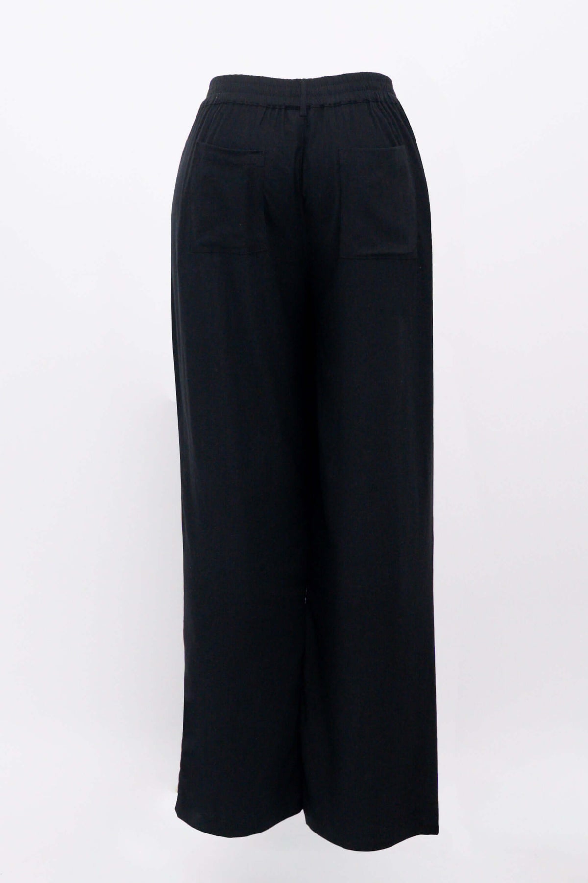 Black Melodie Pant back view showing waistband and pockets