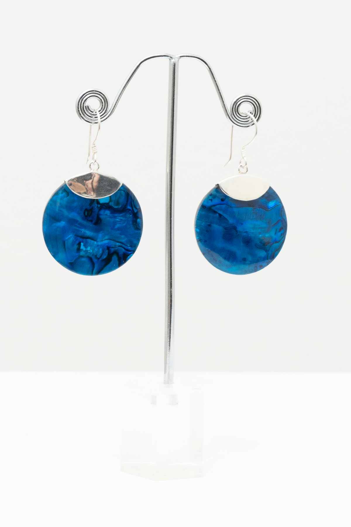 Blue Shell Earrings - 20262