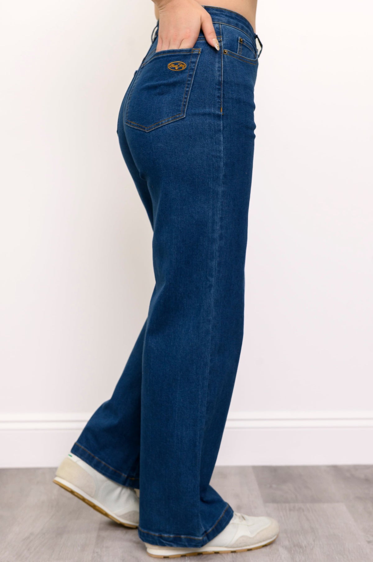 Blue Sky Jeans, Jambes Larges Courtes