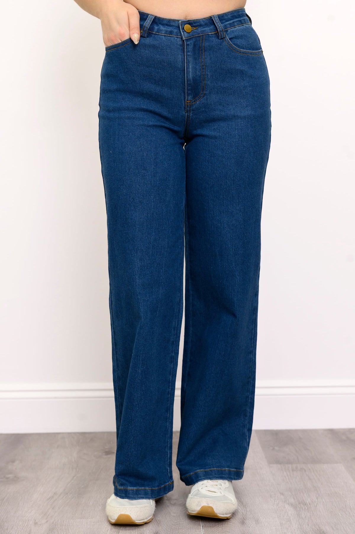 Blue Sky Jeans, Jambes Larges Courtes