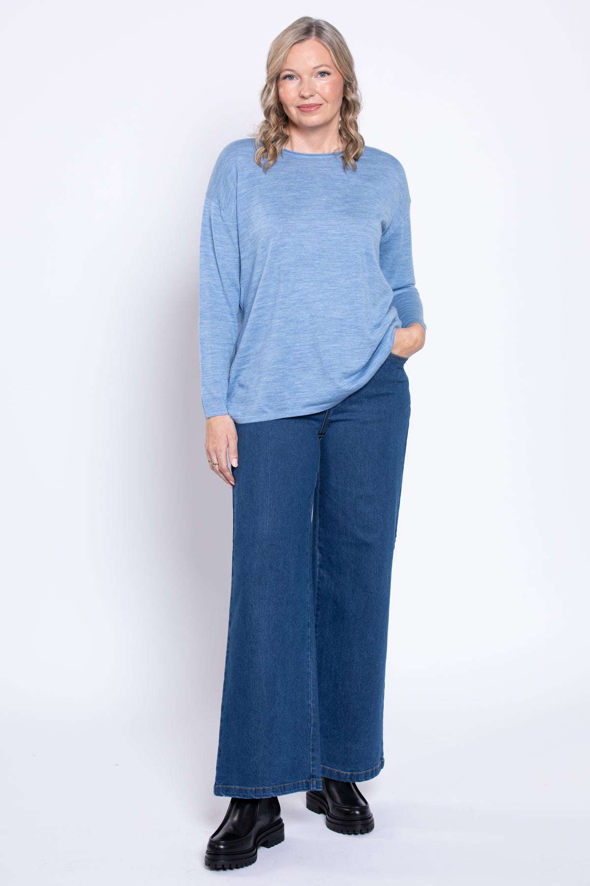 Blue Sky Jeans, Petite Wide Leg