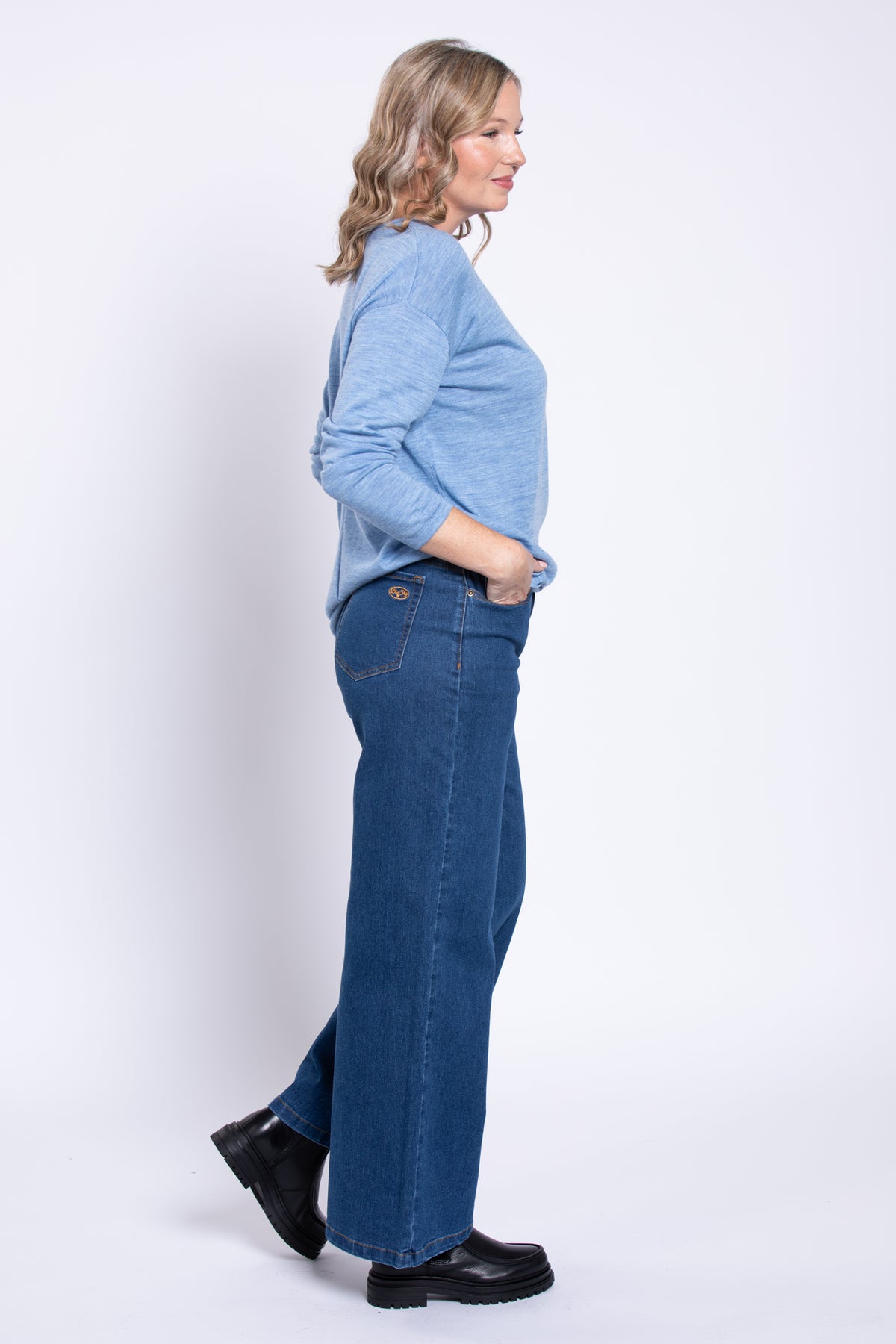 Blue Sky Jeans, Petite Wide Leg