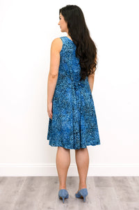 Sara Dress, Botanic Blue