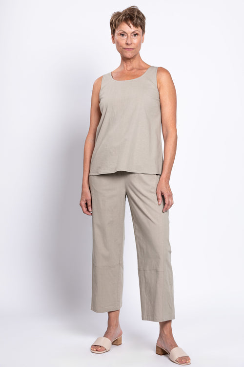 Boardwalk Pant, Sand, Linen Viscose