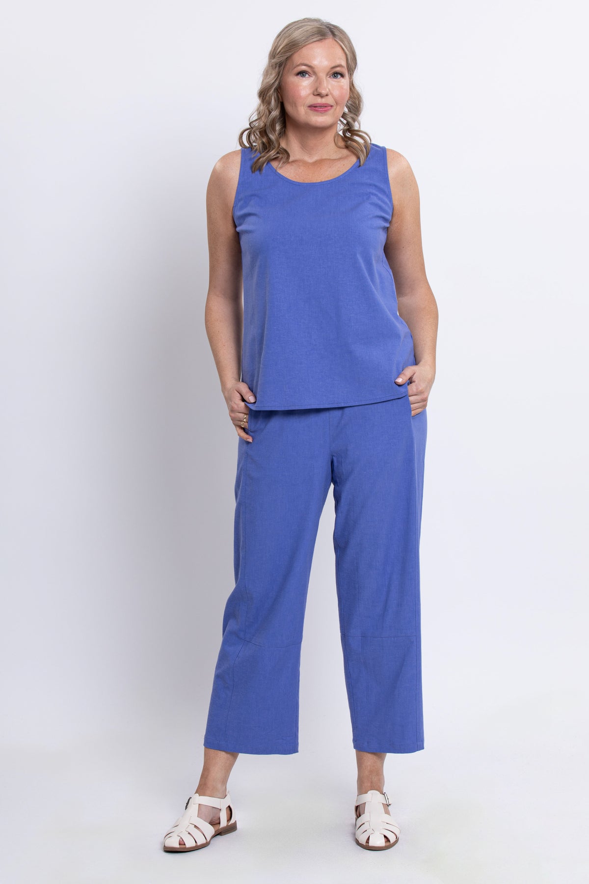 Boardwalk Pant, Soft Violet, Linen Viscose