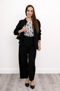 Boardwalk Pant, Black, Linen Viscose