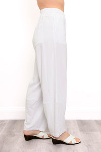 Pantalon Boardwalk, blanc, lin viscose