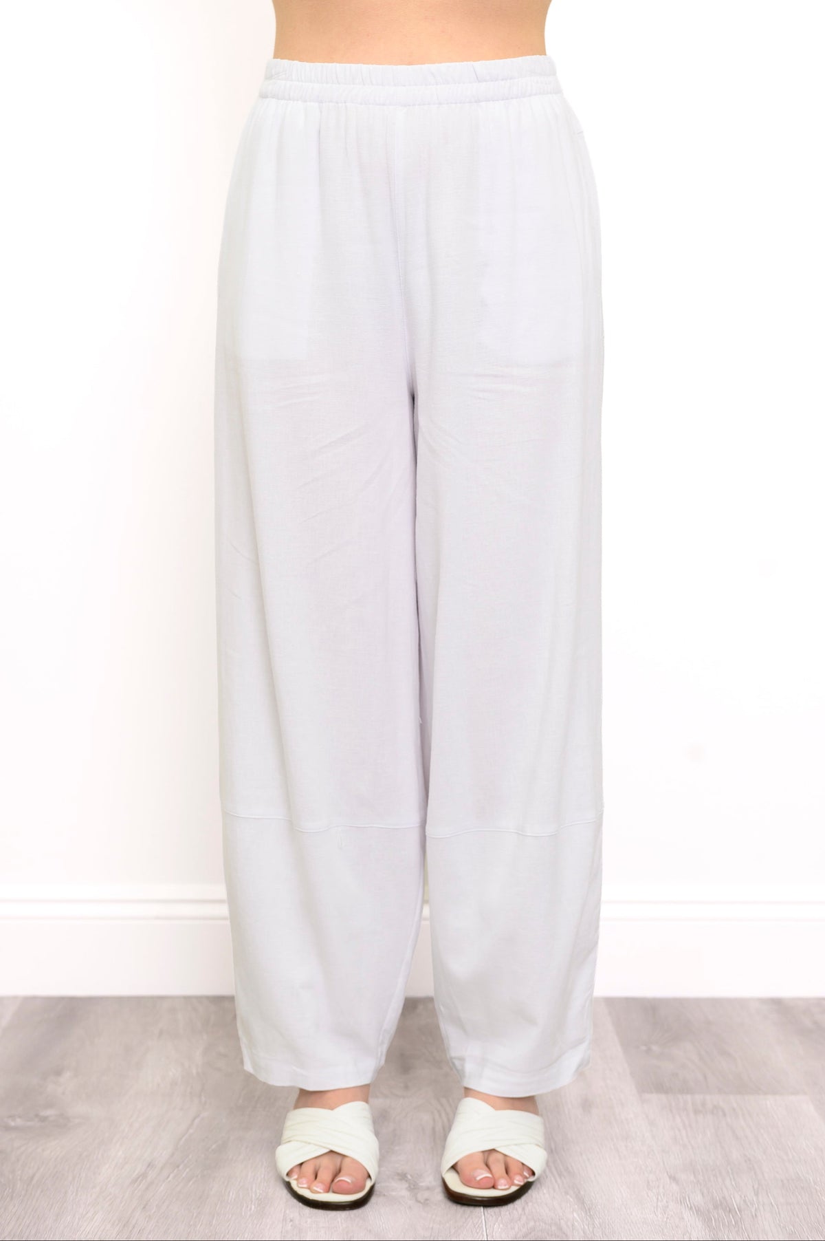 Pantalon Boardwalk, blanc, lin viscose