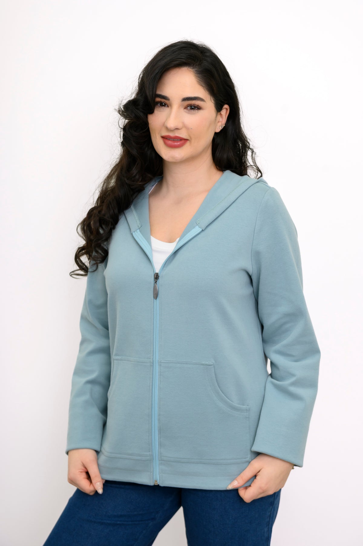 Bowen Jacket, Dusty Teal, Cotton