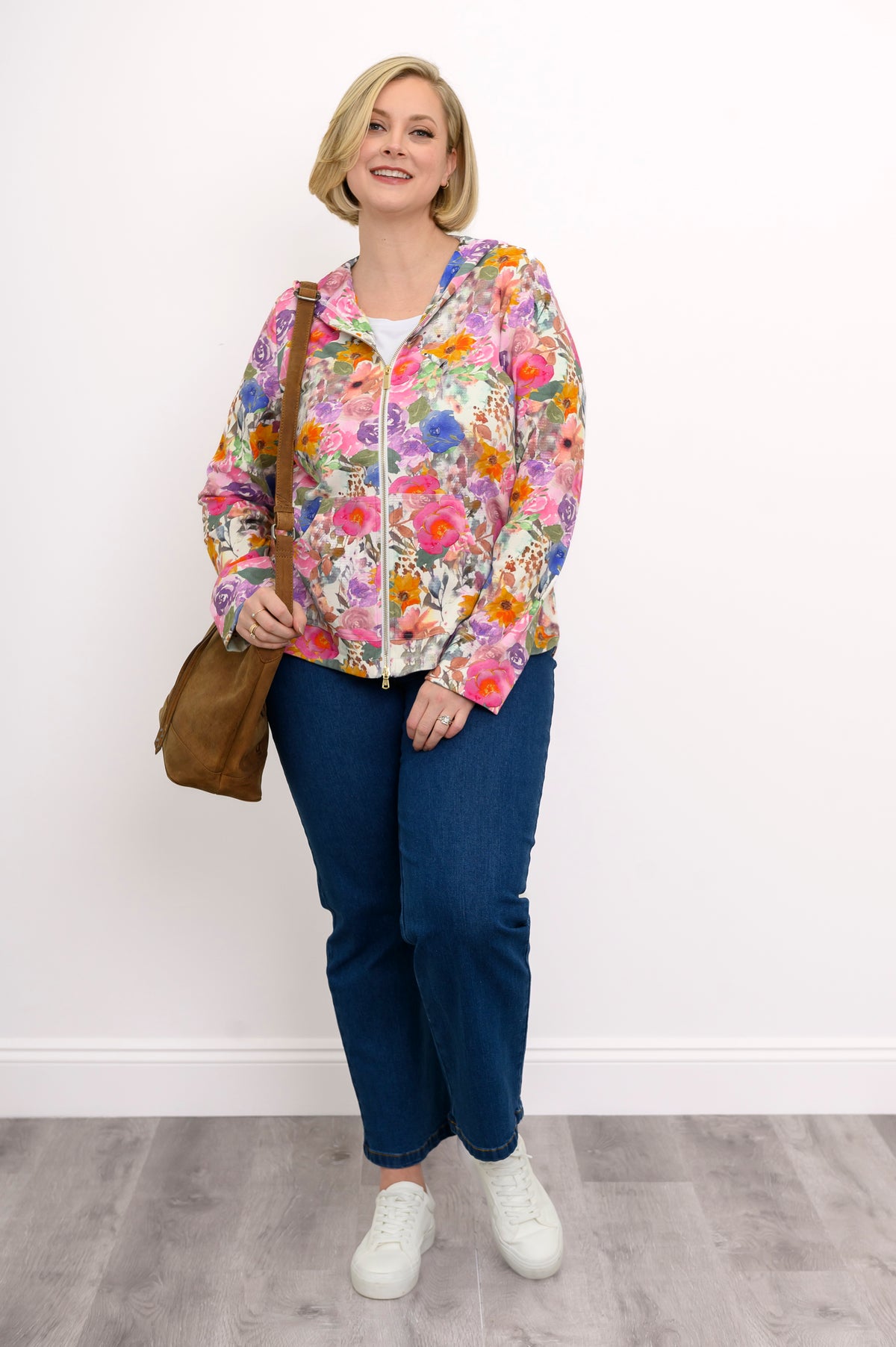 Bowen Jacket, Pink Bouquet, Cotton