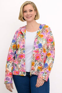 Bowen Jacket, Pink Bouquet, Cotton
