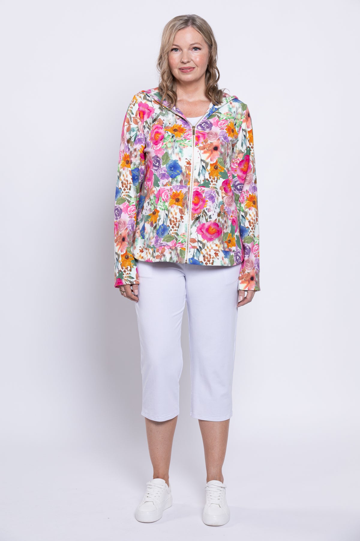 Bowen Jacket, Pink Bouquet, Cotton