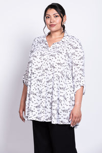 Celine Blouse, BW Twiggy, Linen Bamboo