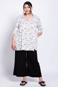 Celine Blouse, BW Twiggy, Linen Bamboo