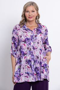 Celine Blouse, Royale Dynasty, Linen Bamboo