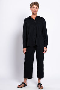 Charlie Blouse, Black, Linen Viscose