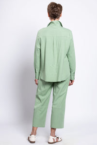 Charlie Blouse, Sage, Linen Viscose