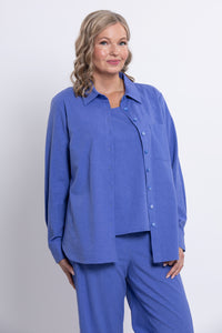 Charlie Blouse, Soft Violet, Linen Viscose