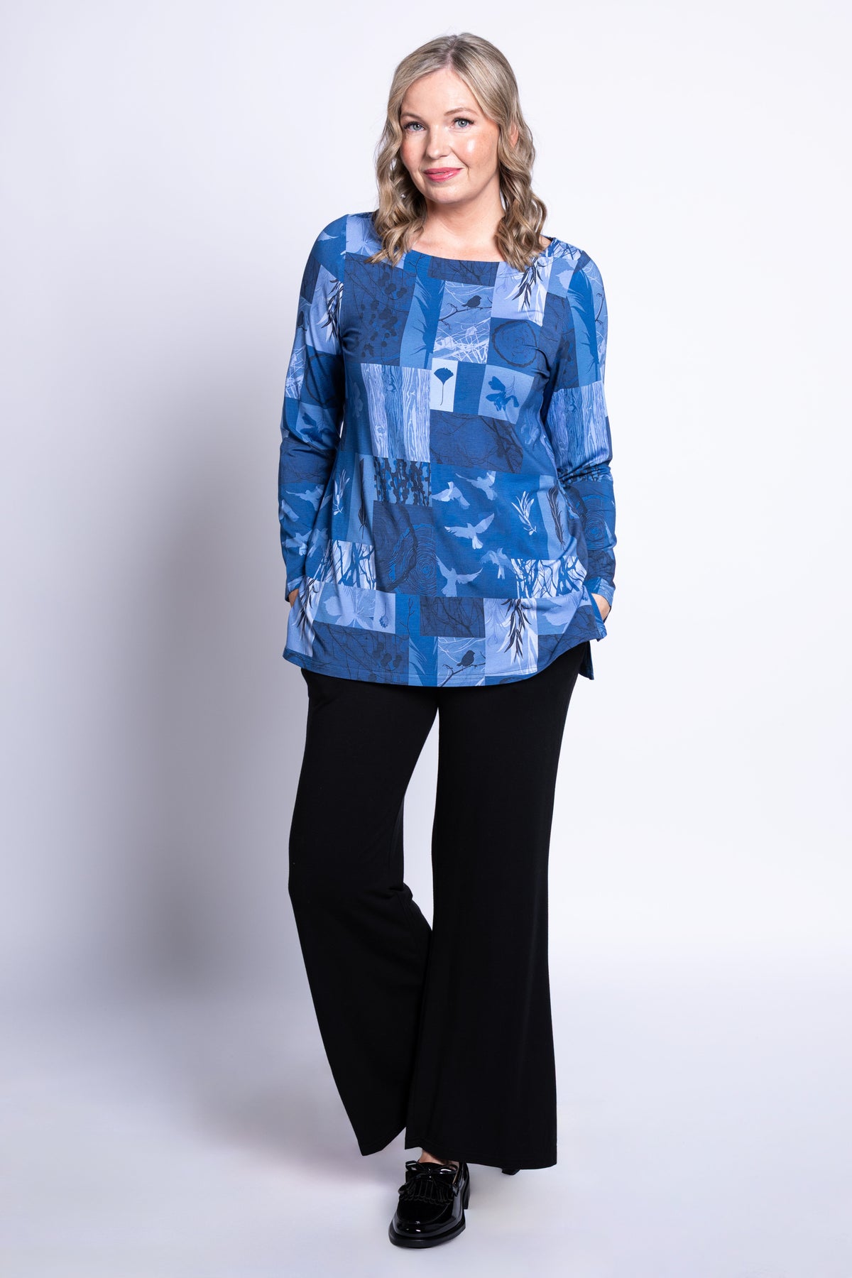 Cheerful Tunic, Blue Forest, Bamboo