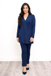 Chopra Jacket, Indigo, Bamboo