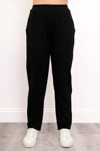 Christine Pantalon, Noir, Polaire de bambou