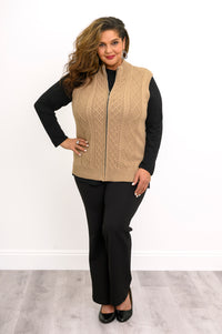 Christy Vest, Natural Honey, Cotton