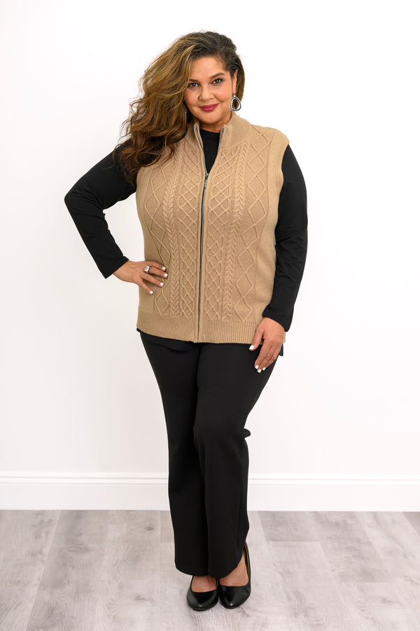 Christy Vest, Natural Honey, Coton