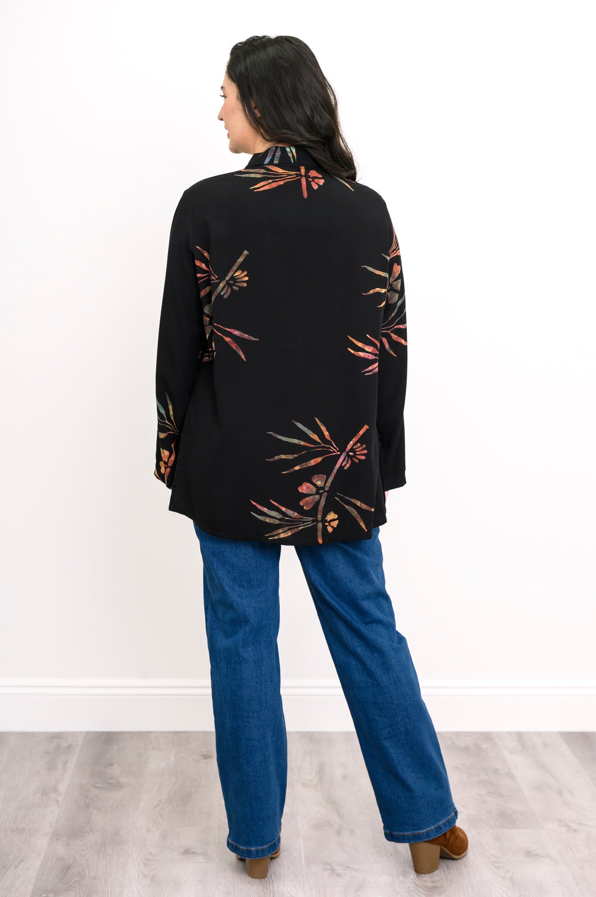 Cindy L/S Blouse, Abalone Dragonfly