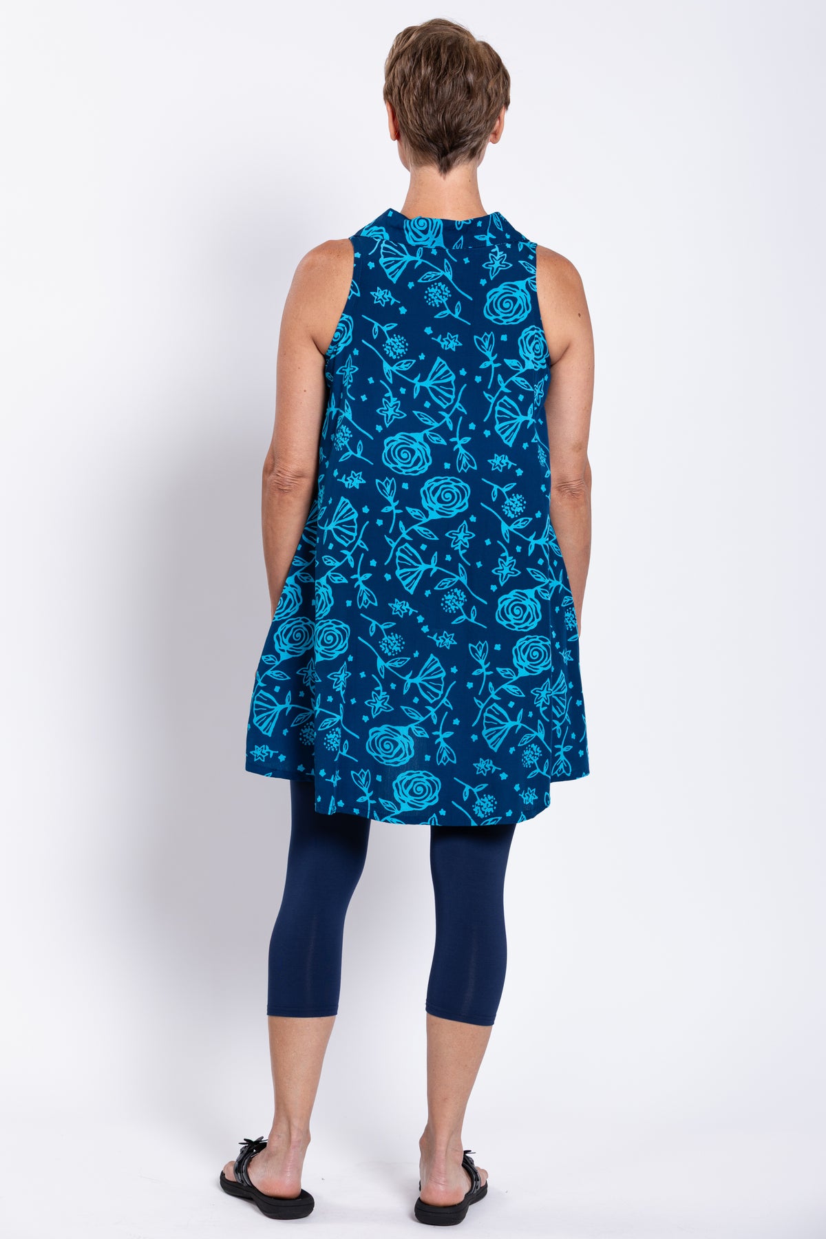 Cissy Tank, Indigo Floral